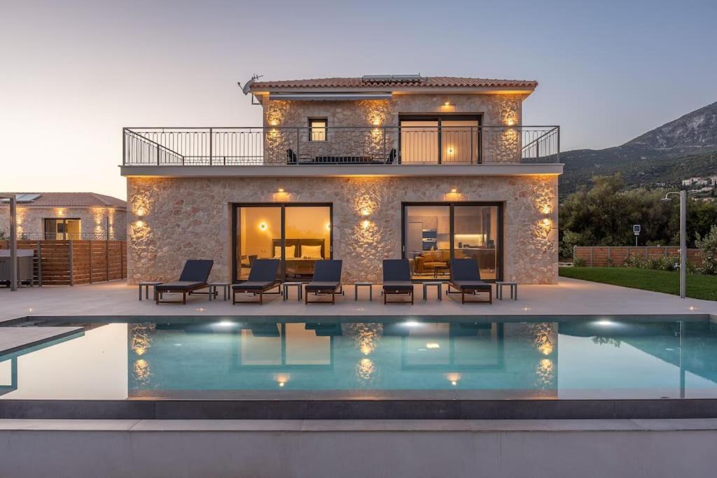 Brand New Kefalonia Stone - Trapezaki Tranquility Villa